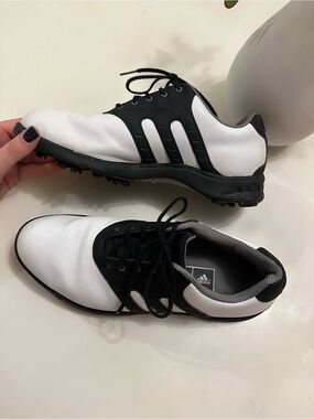 Adidas Women’s White & Black Golf Shoes